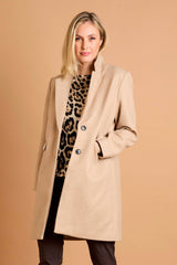 Single Breasted Revere Collar Coat