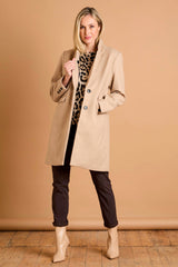 Single Breasted Revere Collar Coat