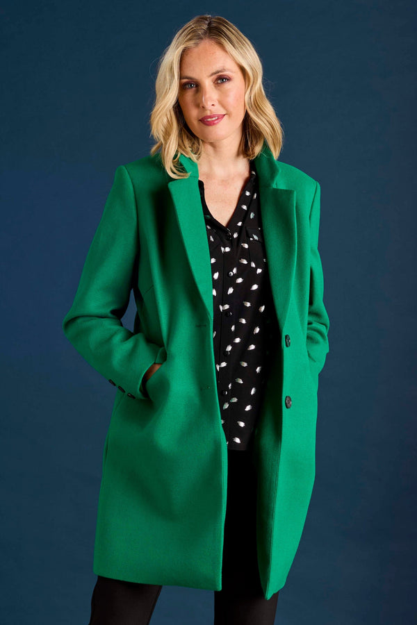 Single Breasted Revere Collar Coat