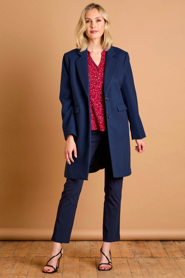 Single Breasted Revere Collar Coat