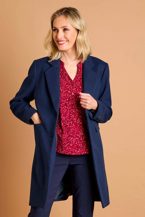 Single Breasted Revere Collar Coat