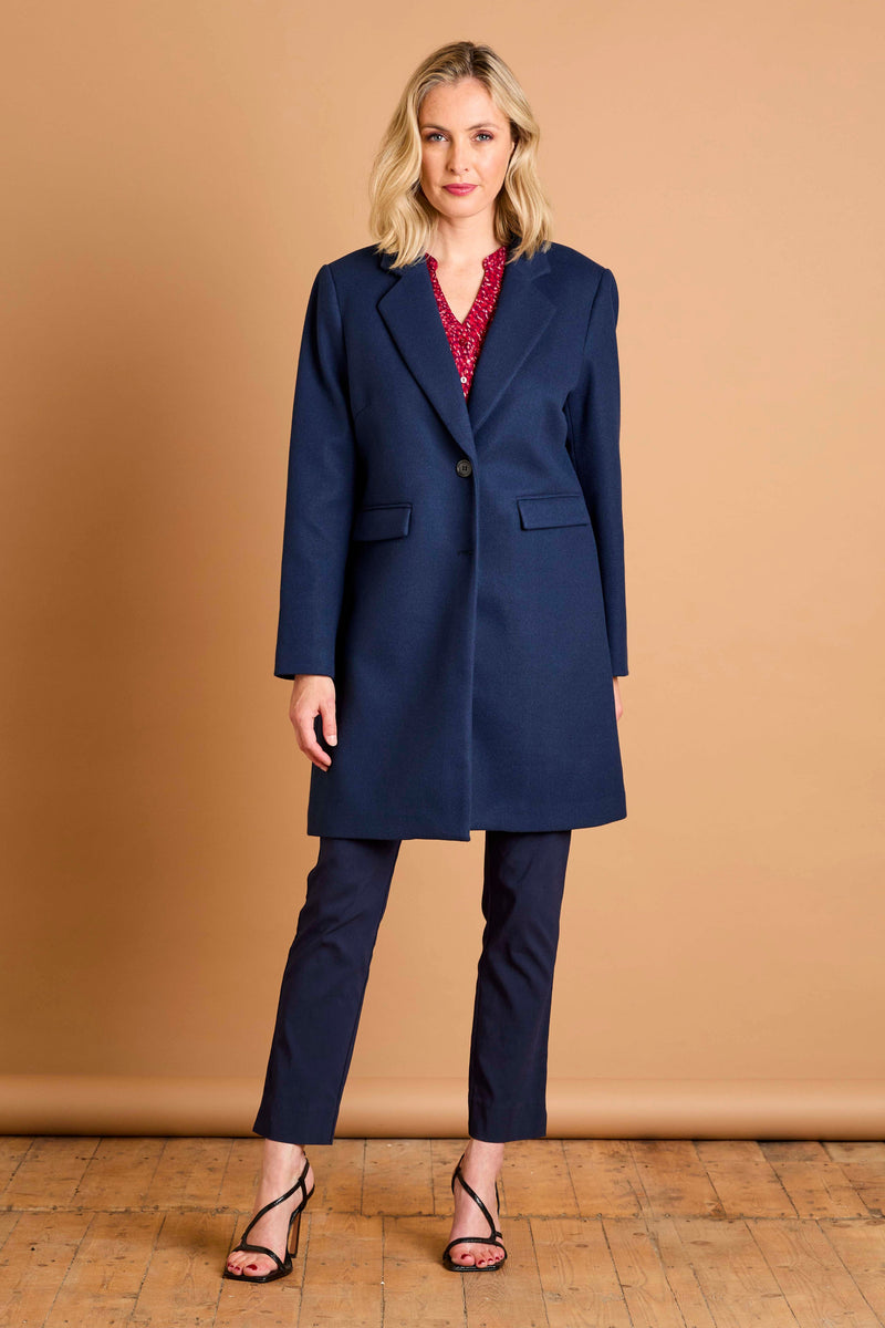 Single Breasted Revere Collar Coat