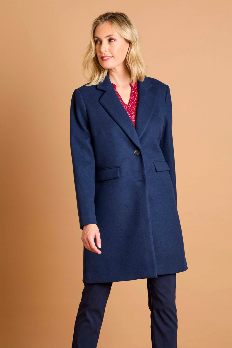 Single Breasted Revere Collar Coat