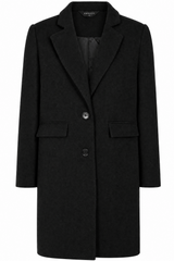 Single Breasted Revere Collar Coat