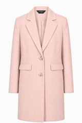 Single Breasted Revere Collar Coat