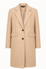 Single Breasted Revere Collar Coat