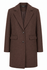 Single Breasted Revere Collar Coat