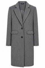 Single Breasted Revere Collar Coat