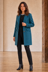 Single Breasted Revere Collar Coat