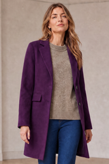 Single Breasted Revere Collar Coat