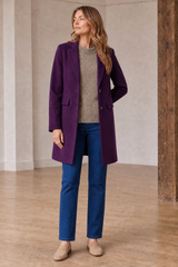 Single Breasted Revere Collar Coat