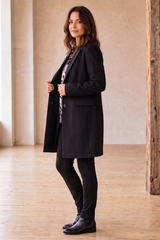 Single Breasted Revere Collar Coat