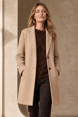 Single Breasted Revere Collar Coat