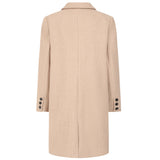 Single Breasted Revere Collar Coat Camel