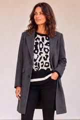 Single Breasted Revere Collar Coat