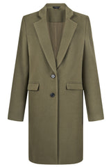 Single Breasted Revere Collar Coat