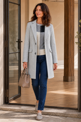 Single Breasted Revere Collar Coat