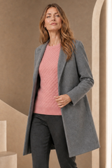 Single Breasted Revere Collar Coat