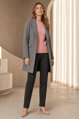 Single Breasted Revere Collar Coat