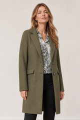 Single Breasted Revere Collar Coat
