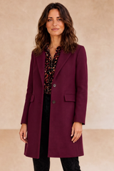 Single Breasted Revere Collar Coat