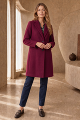 Single Breasted Revere Collar Coat