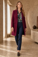 Single Breasted Revere Collar Coat