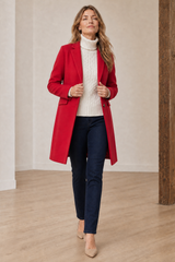 Single Breasted Revere Collar Coat