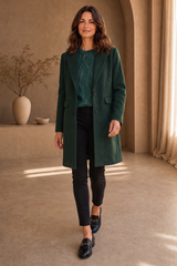 Single Breasted Revere Collar Coat