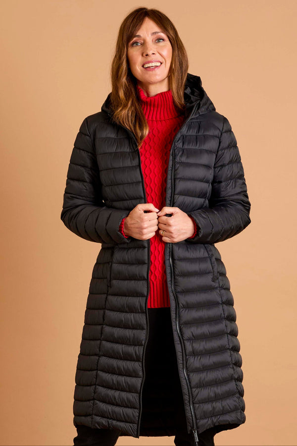 Longline Lightweight Quilted Coat
