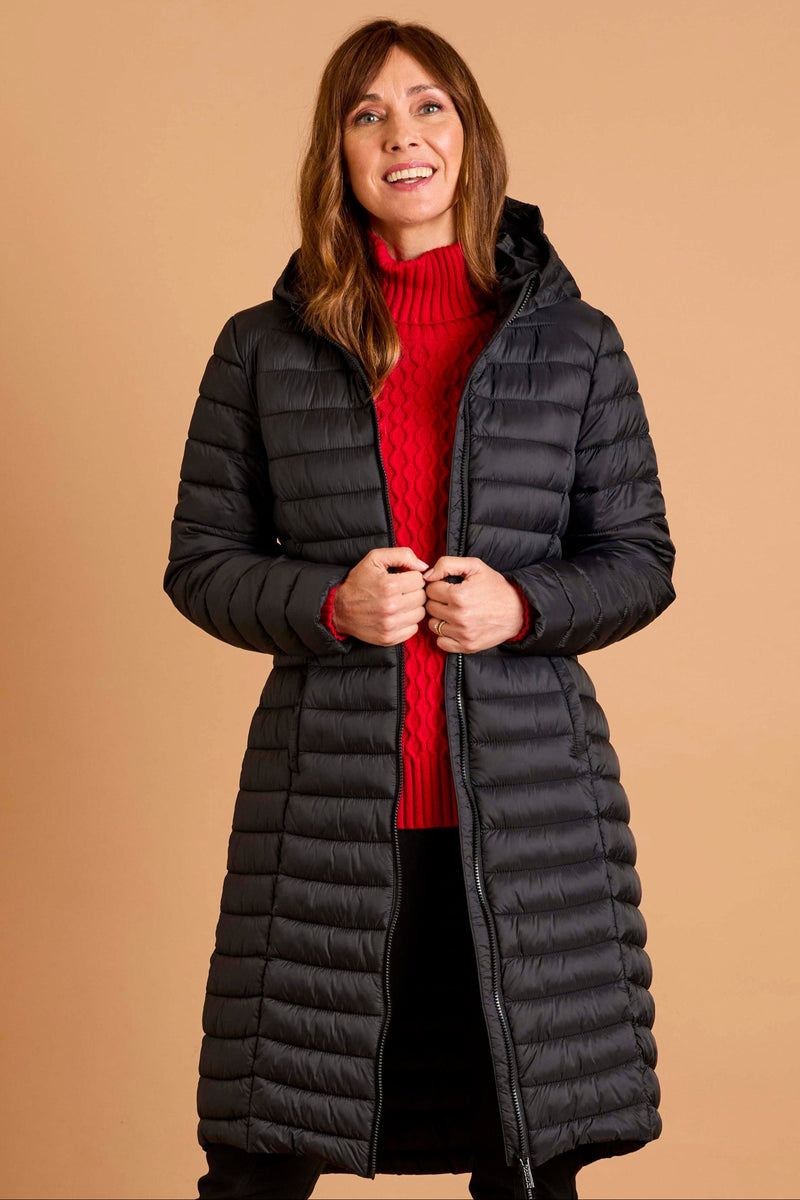 Longline Lightweight Quilted Coat