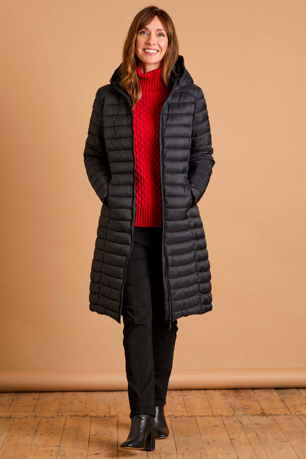 Longline Lightweight Quilted Coat