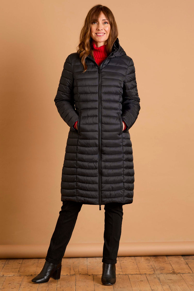 Longline Lightweight Quilted Coat