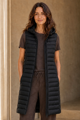Longline Quilted Gilet