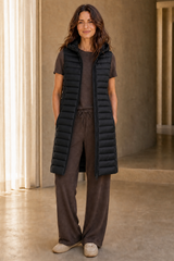 Longline Quilted Gilet