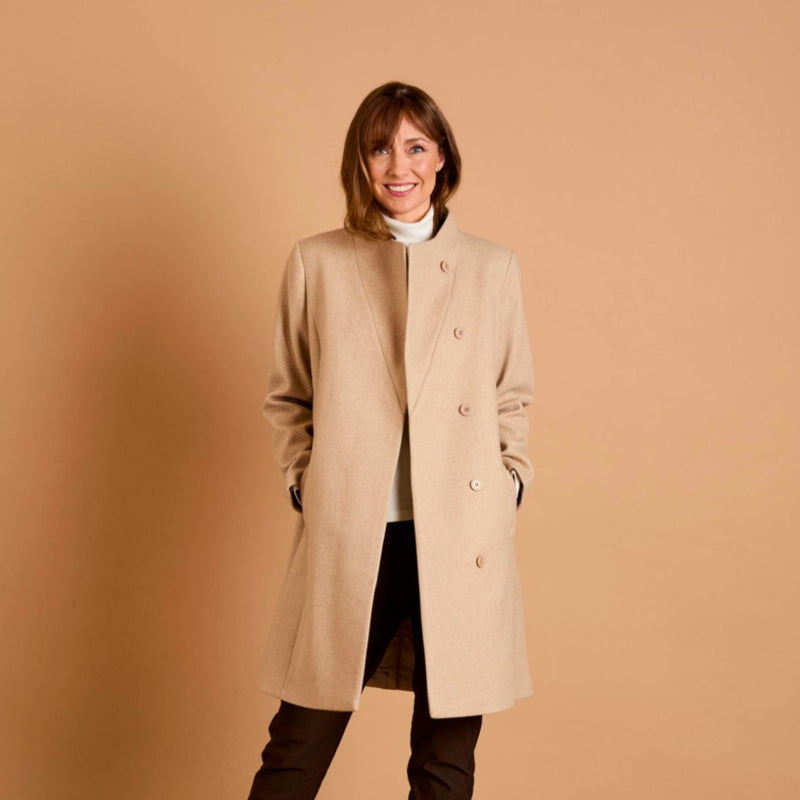 Smart Wrap Coat Camel