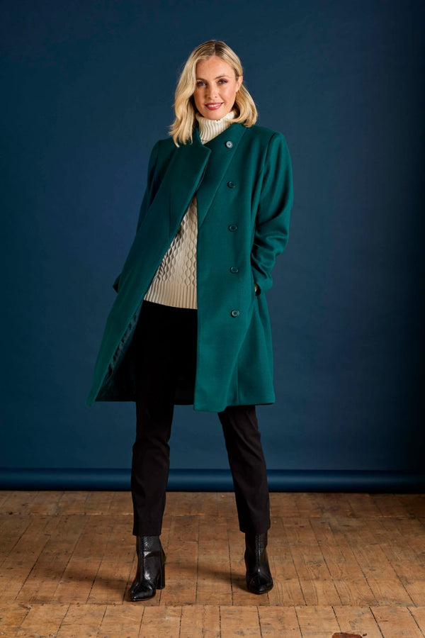 Smart Wrap Coat Forest Green