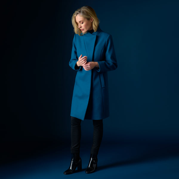 Smart Wrap Coat Teal