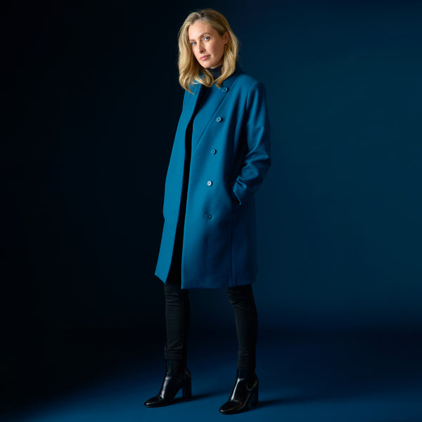 Smart Wrap Coat Teal