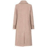 Longline Textured Single Breasted Coat