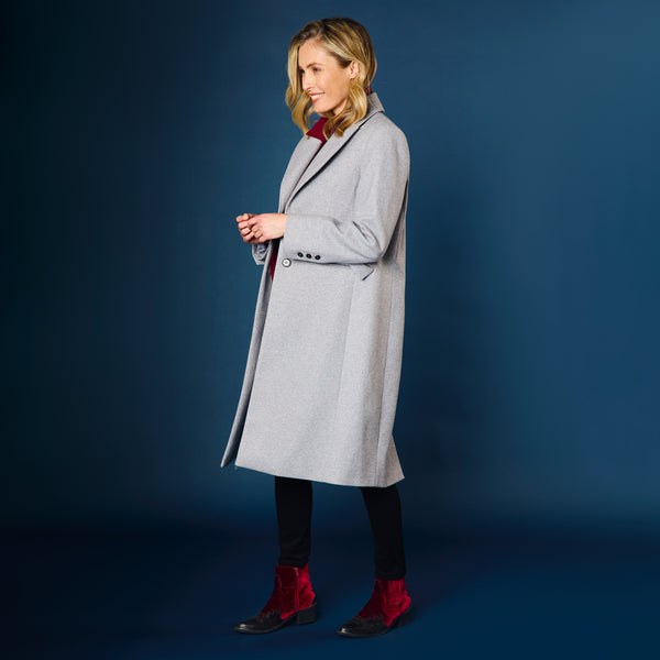 Long Line Twill Coat