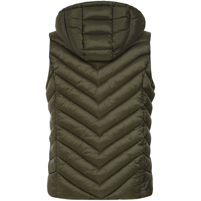 Packaway Quilted Gilet Olive