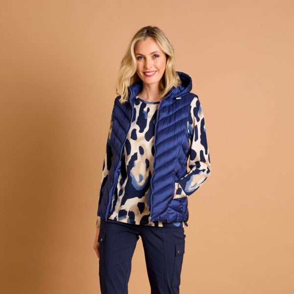 Packaway Quilted Gilet Royal Blue