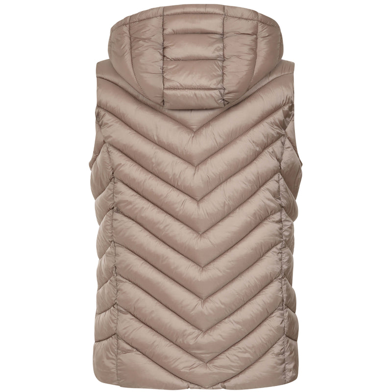 Packaway Quilted Gilet Taupe