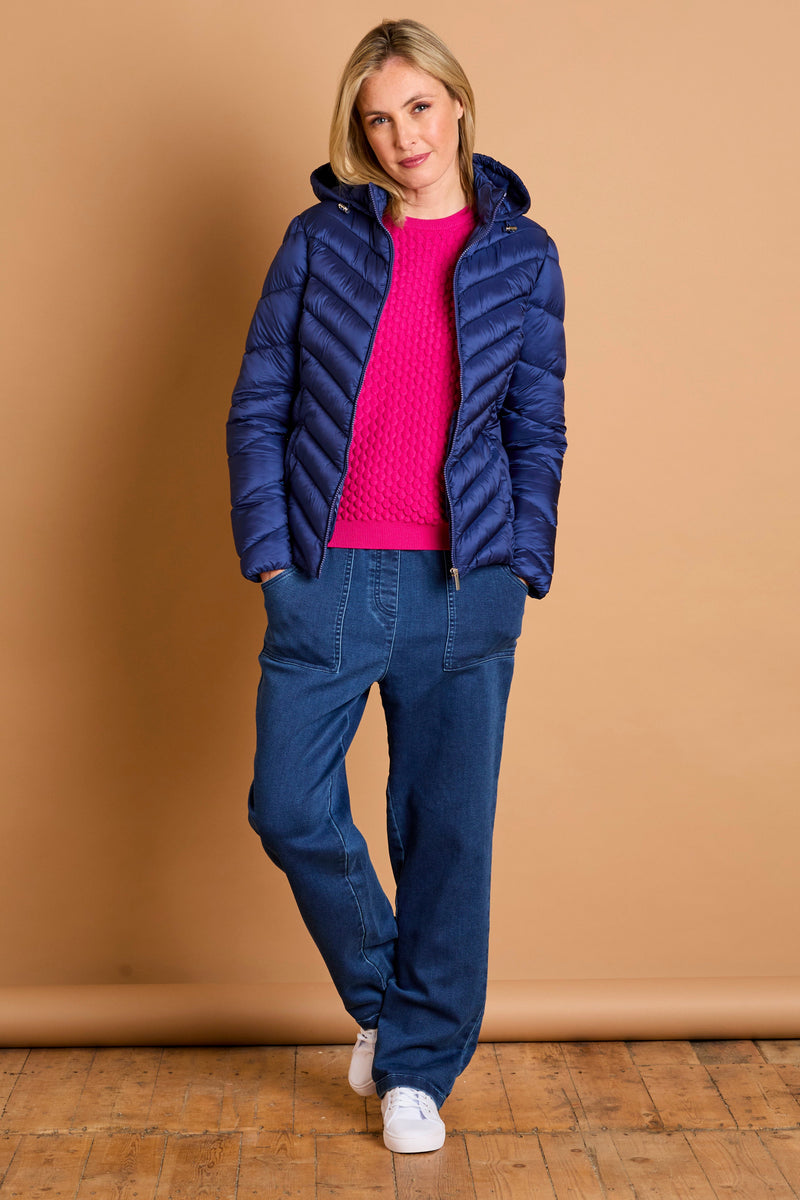 Soft Stretch Denim Trousers