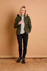 Packaway Quilted Jacket Olive
