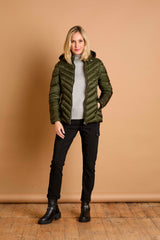 Packaway Quilted Jacket Olive