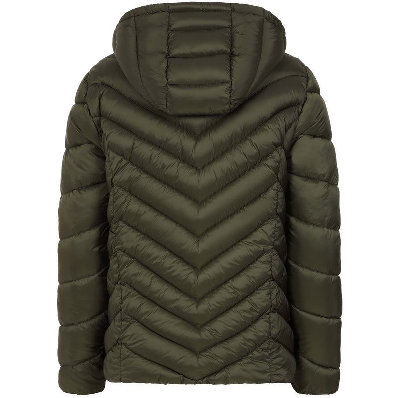 Packaway Quilted Jacket Olive
