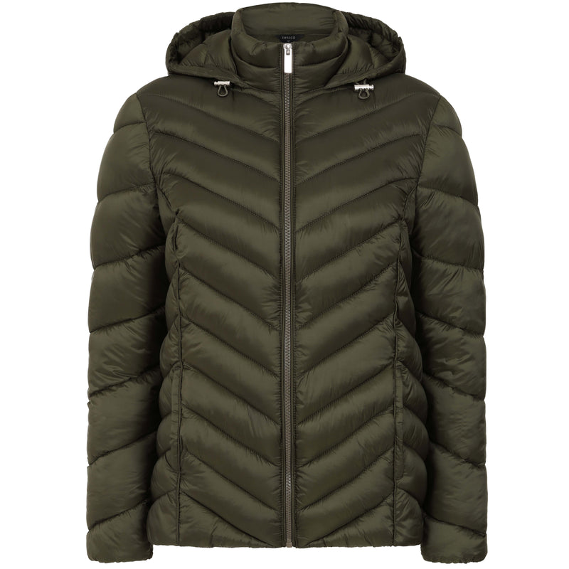 Packaway Quilted Jacket Olive