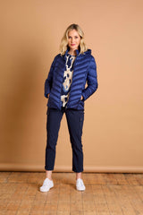 Packaway Quilted Jacket Royal Blue